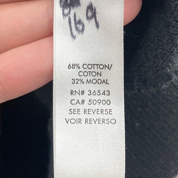 Calvin Klein Gray Black Colorblock Lightweight Knit Cotton Blend V Neck Sweater - Picture 5 of 10